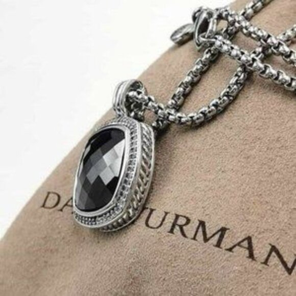 David Yurman Black Onyx Pendant Necklace - Picture 3 of 7